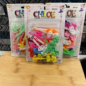 Chloe Colorful Kids Hair Clips Set